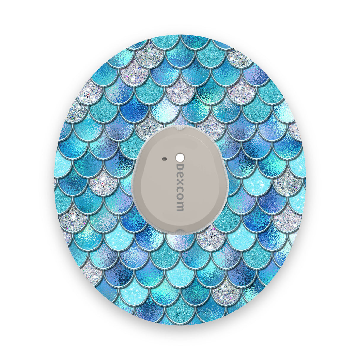 Blue Mermaid Scales Dexcom G7 Diabetes Patch