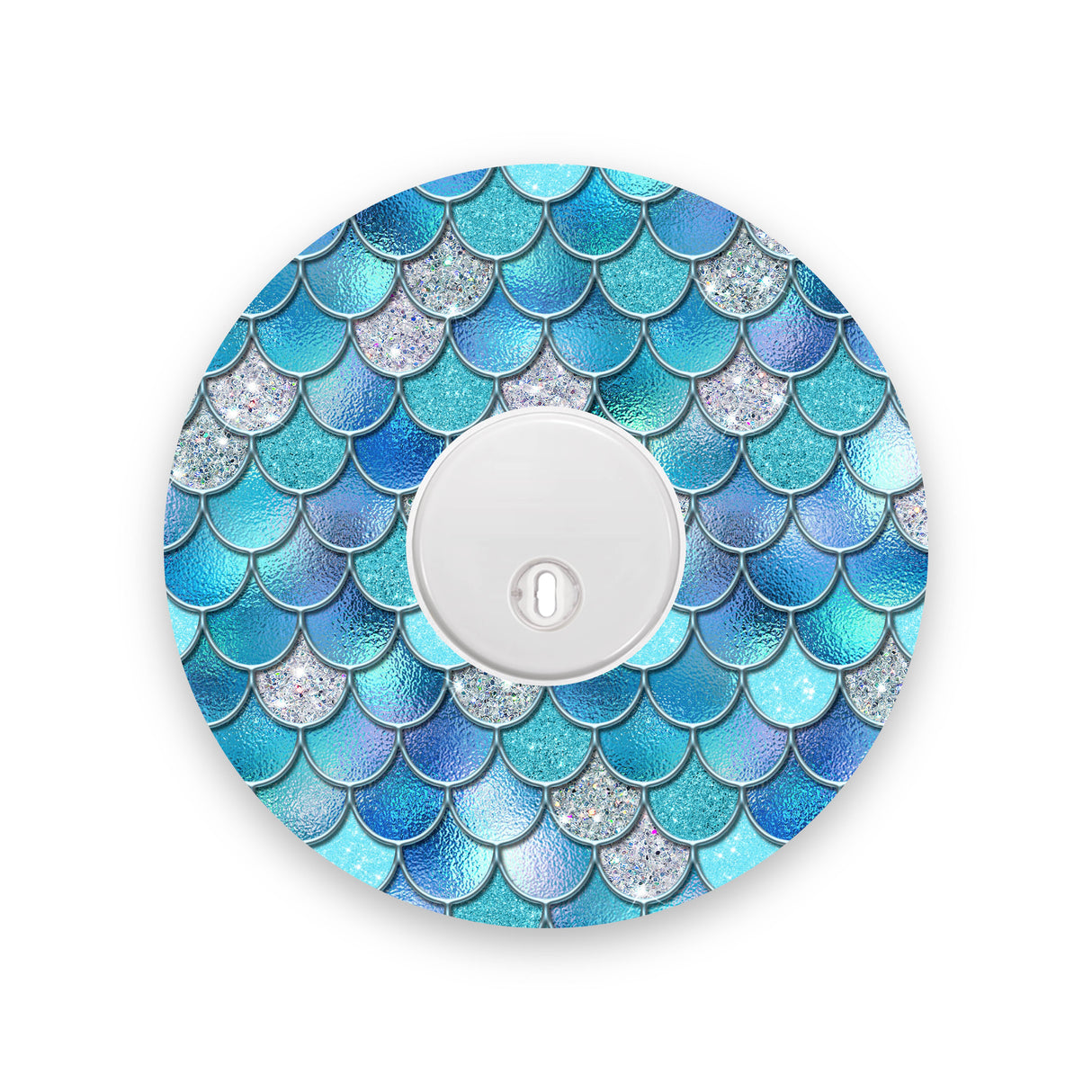 Blue Mermaid Scales Freestyle Libre 3 Diabetes Patch