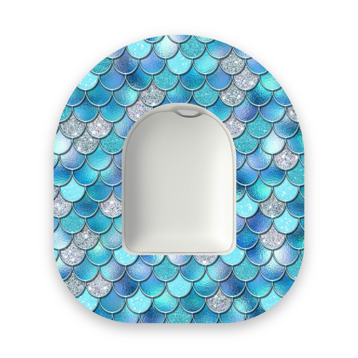 Blue Mermaid Scales Omnipod Diabetes Patch