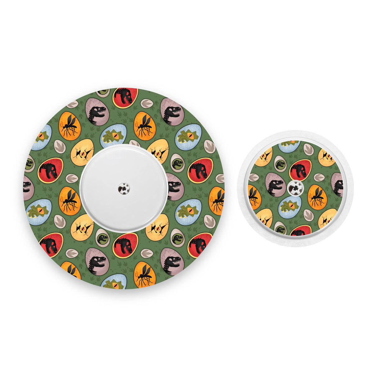 Dinosaur Eggs Freestyle Libre 2 Diabetes Patch with Matching Vinyl Centre Sticker