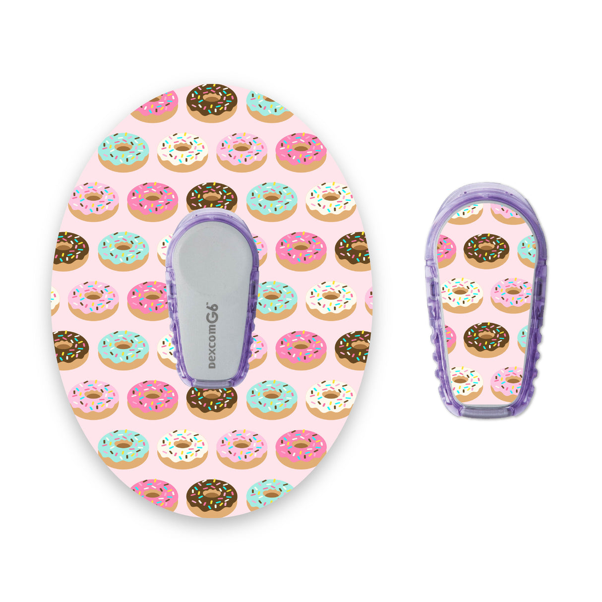 Donuts Dexcom G6 Diabetes Patch with Matching Vinyl Centre Sticker