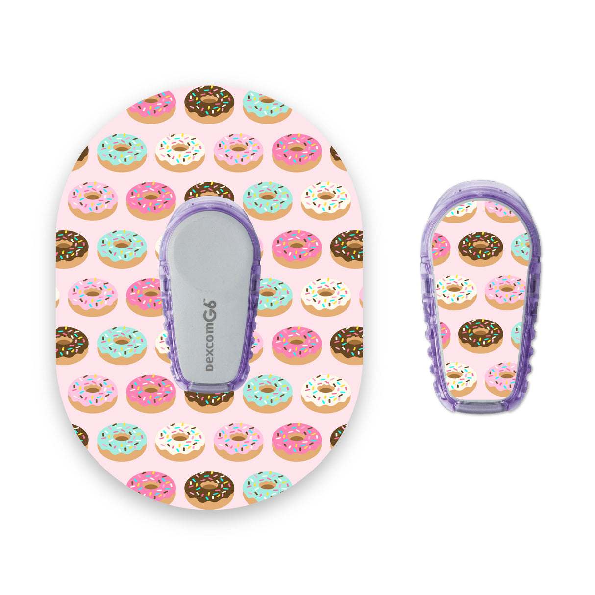Donuts Dexcom G6 Diabetes Patch with Matching Vinyl Centre Sticker