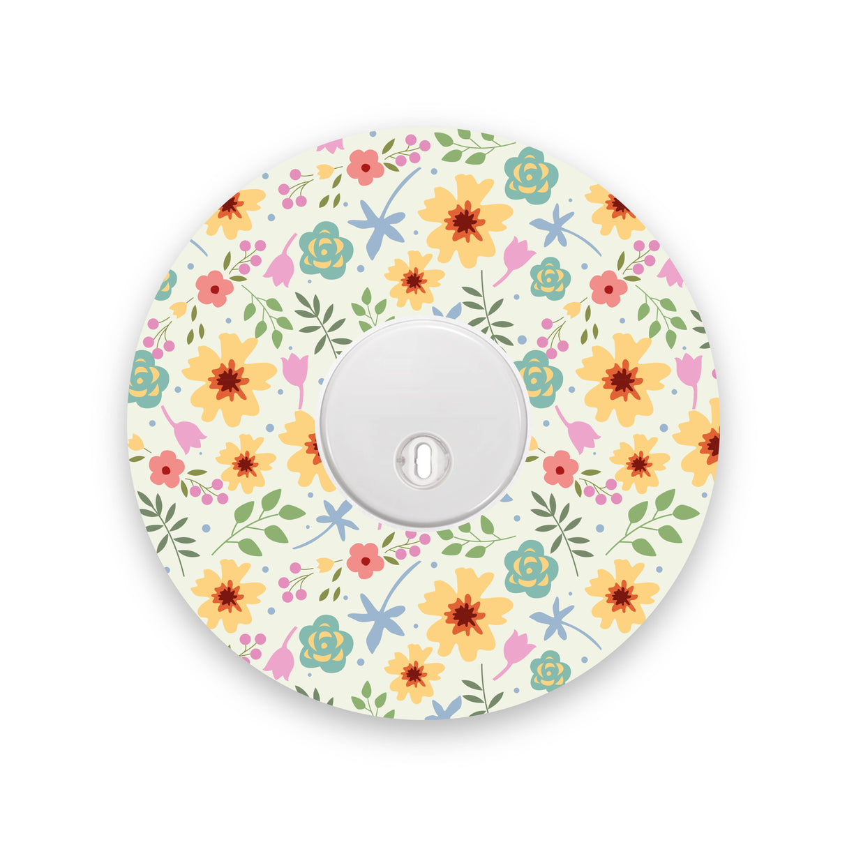 Yellow Flowers Freestyle Libre 3 Diabetes Patch