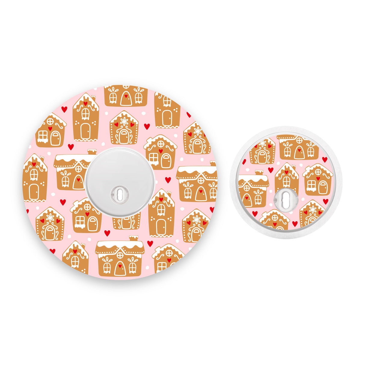 Gingerbread House Freestyle Libre 3 Diabetes Patch with Matching Vinyl Centre Sticker