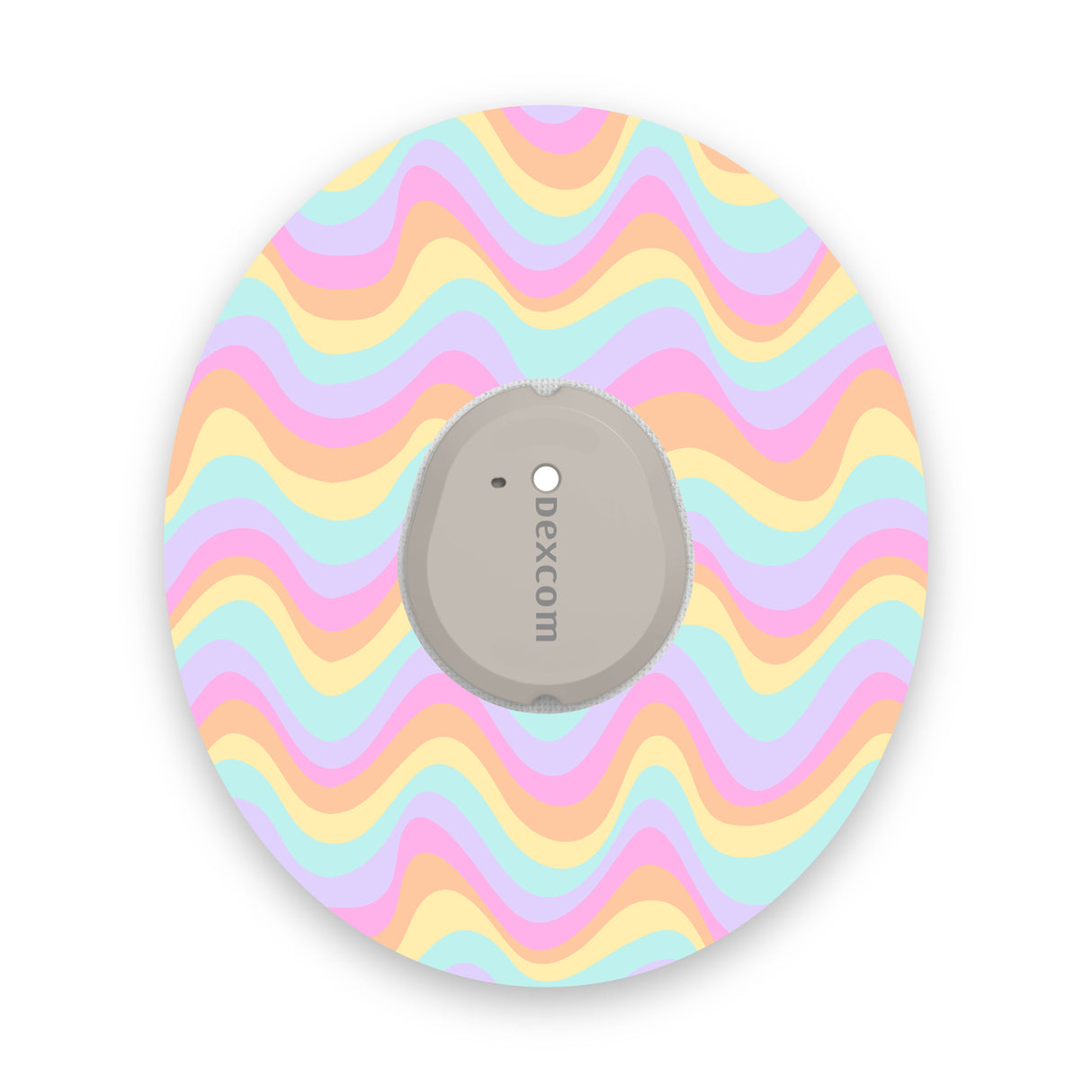 Groovy Pastel Swirls Dexcom G7 Diabetes Patch