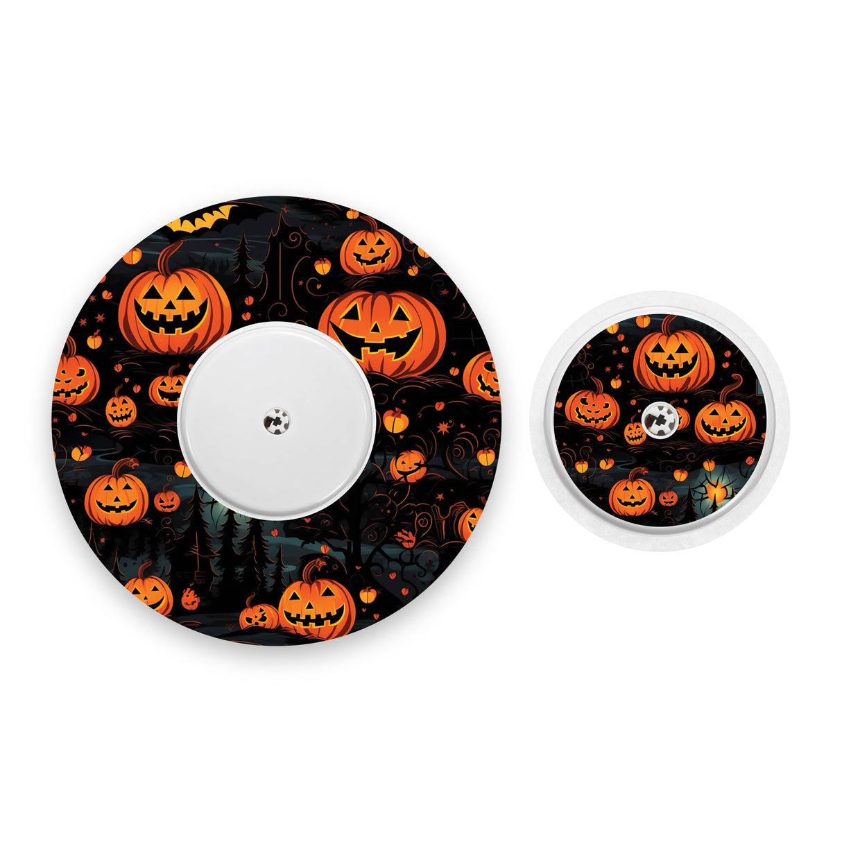 Halloween Pumpkins Freestyle Libre 2 Diabetes Patch with Matching Vinyl Centre Sticker