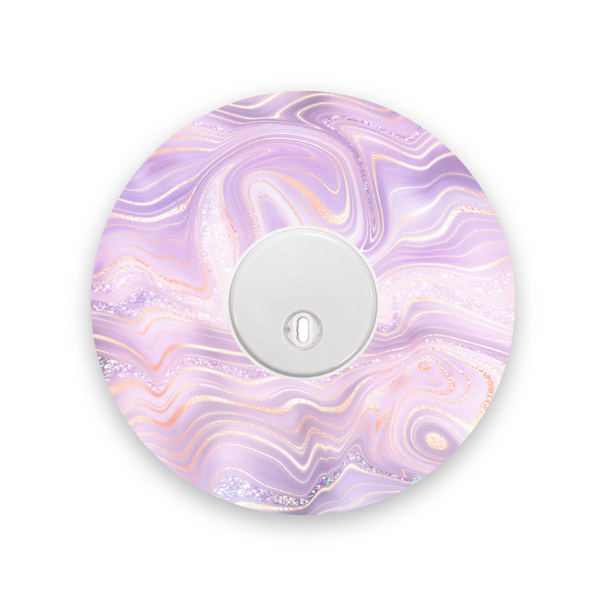 Lilac Marble Sparkle Effect Freestyle Libre 3 Diabetes Patch