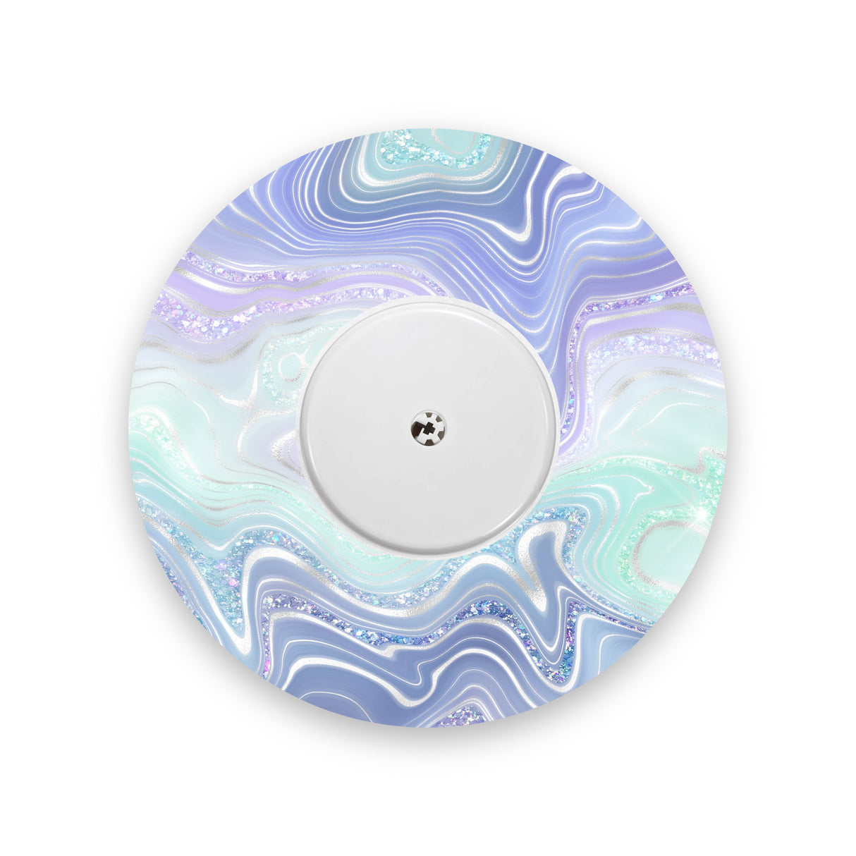 Blue Green Marble Sparkle Effect Freestyle Libre 2 Diabetes Patch