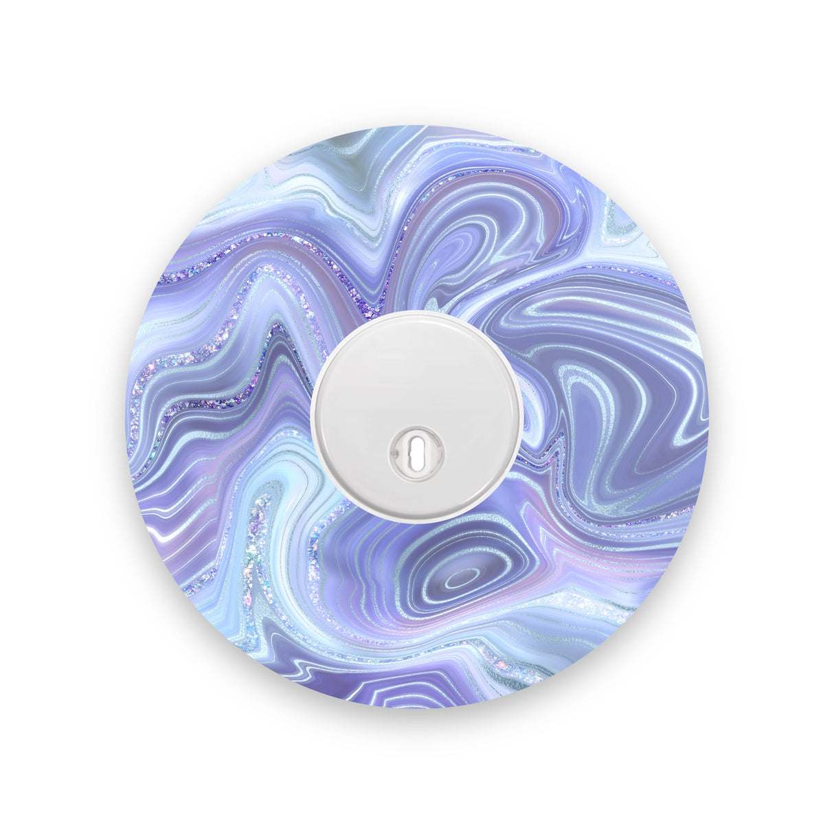 Blue Marble Sparkle Effect Freestyle Libre 3 Diabetes Patch