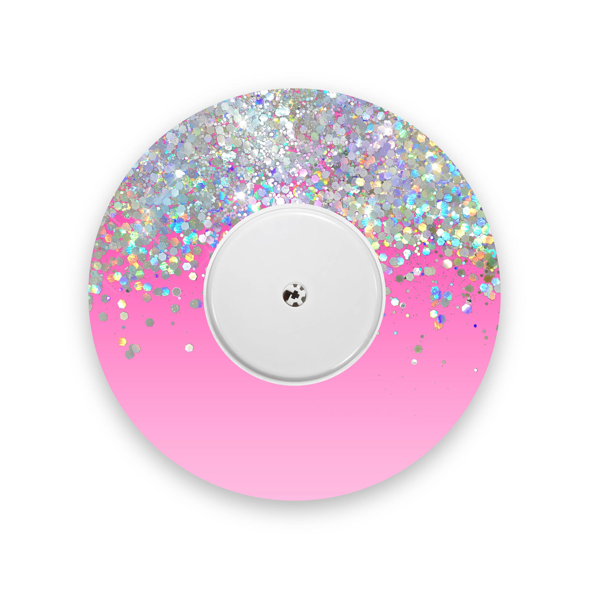 Pink Ombré Printed Glitter Effect Freestyle Libre 2 Diabetes Patch