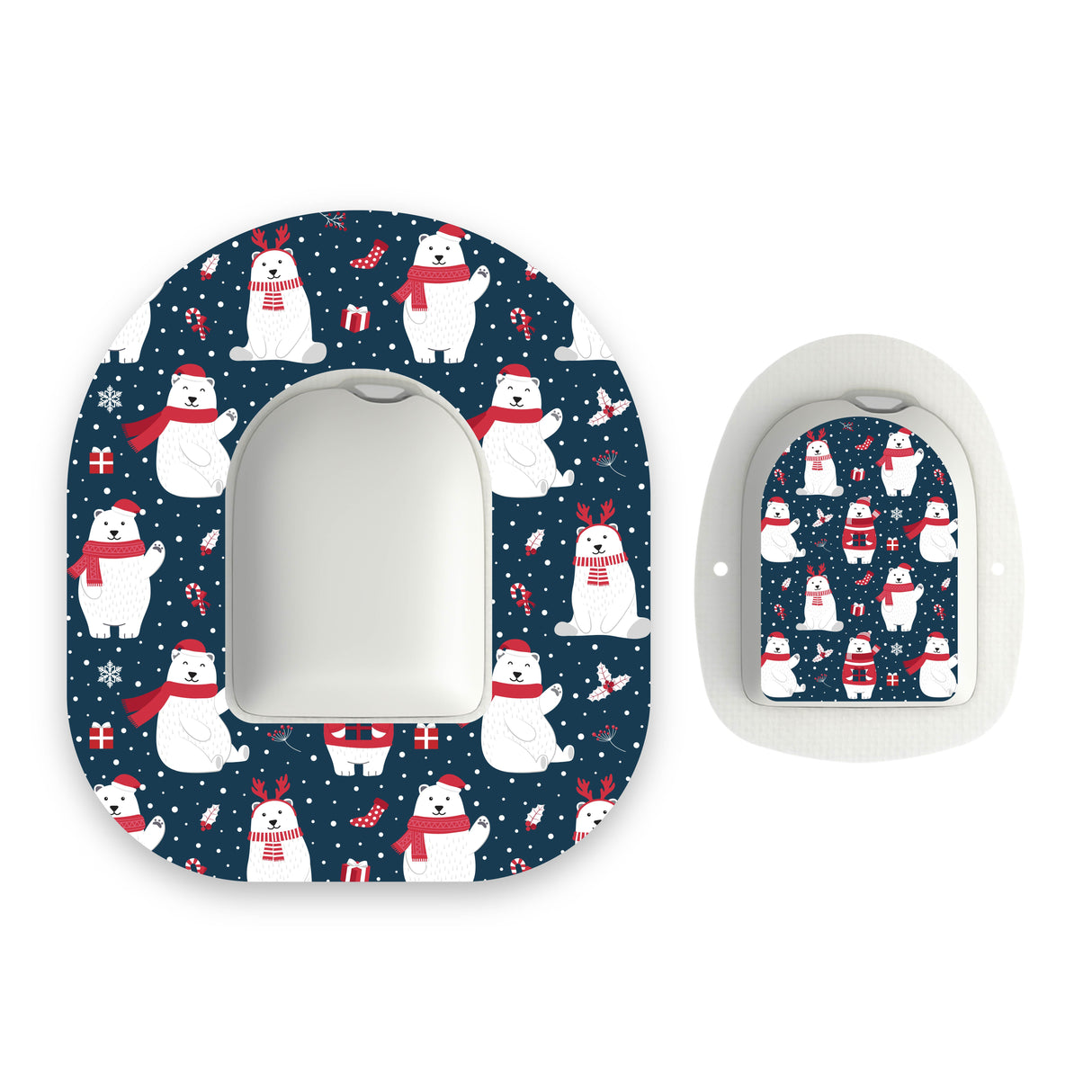 Polar Bear Omnipod Diabetes Patch with Matching Vinyl Centre Sticker