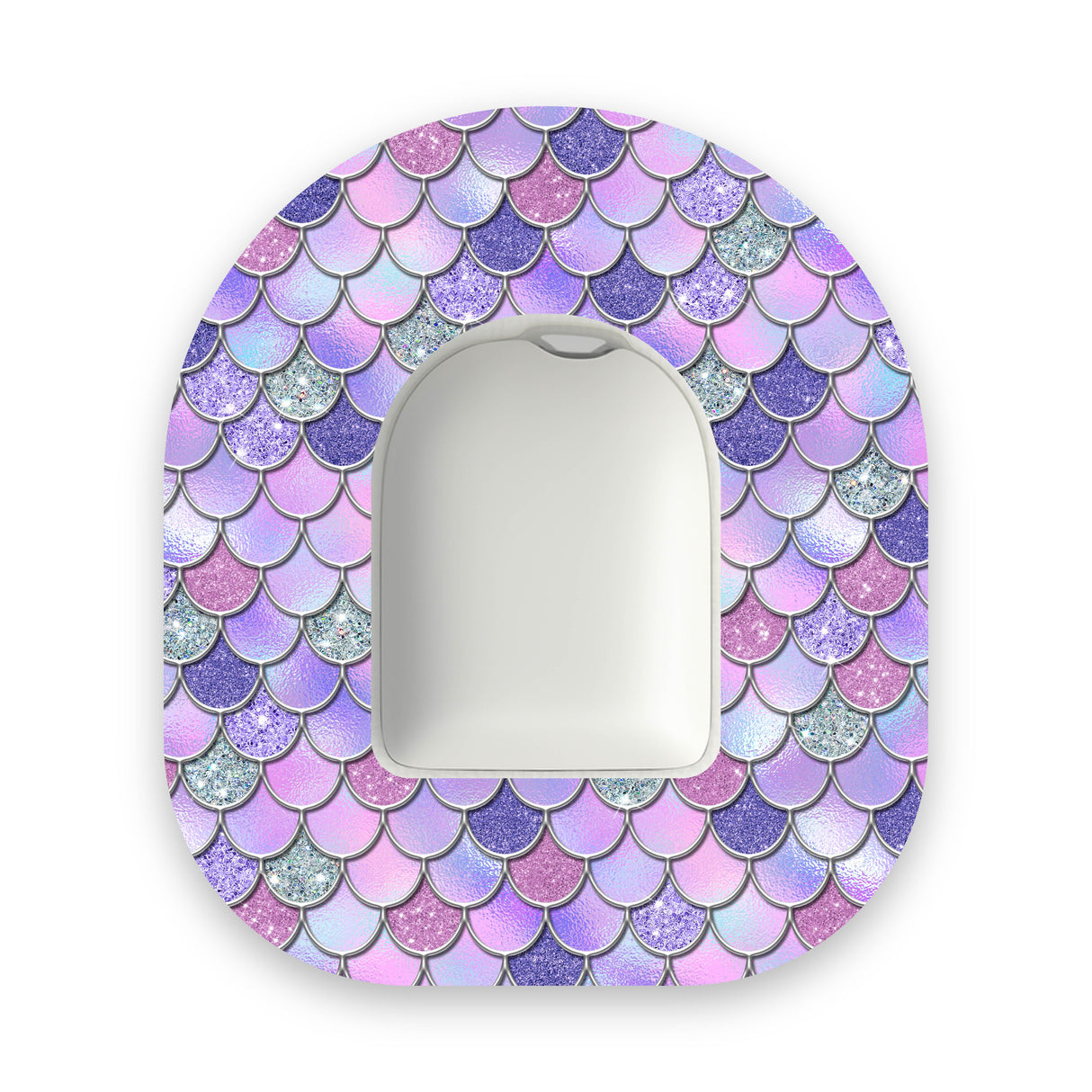 Purple Mermaid Scales Omnipod Diabetes Patch