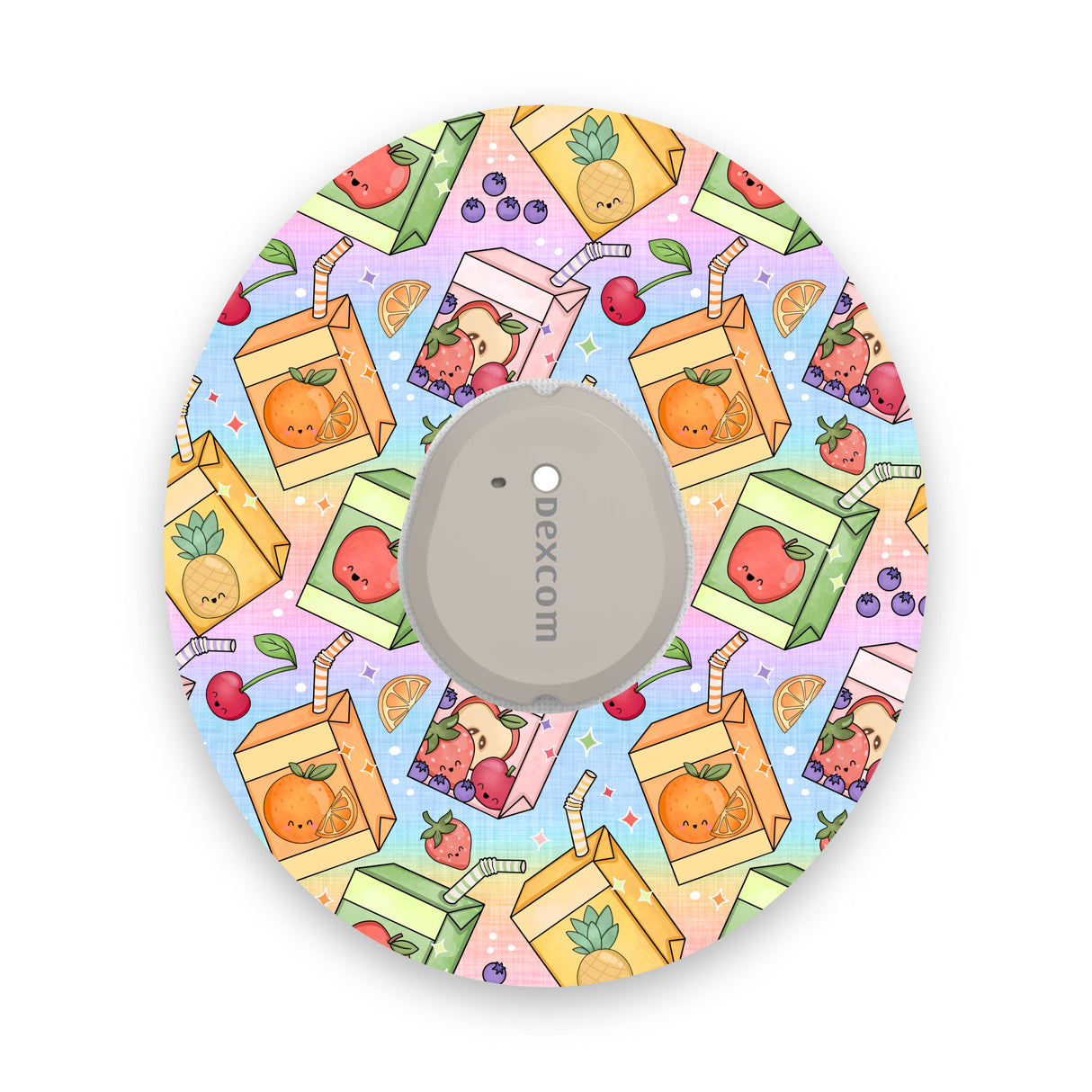 Rainbow Juice Boxes Dexcom G7 Diabetes Patch