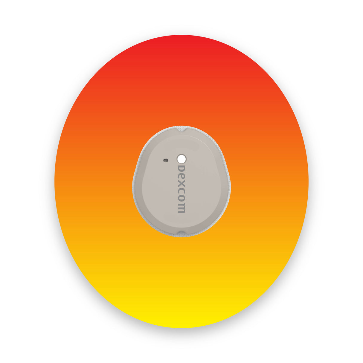 Red to Yellow Ombré Dexcom G7 Diabetes Patch