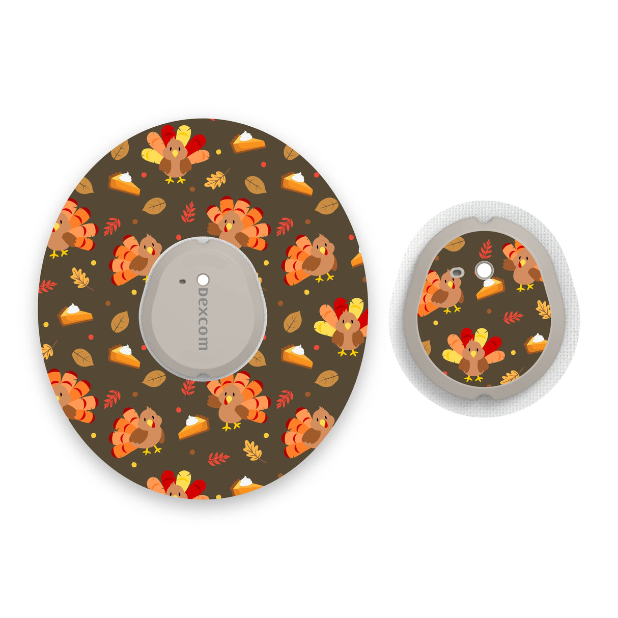 Thanksgiving Dexcom G7 Diabetes Patch with Matching Vinyl Centre Sticker