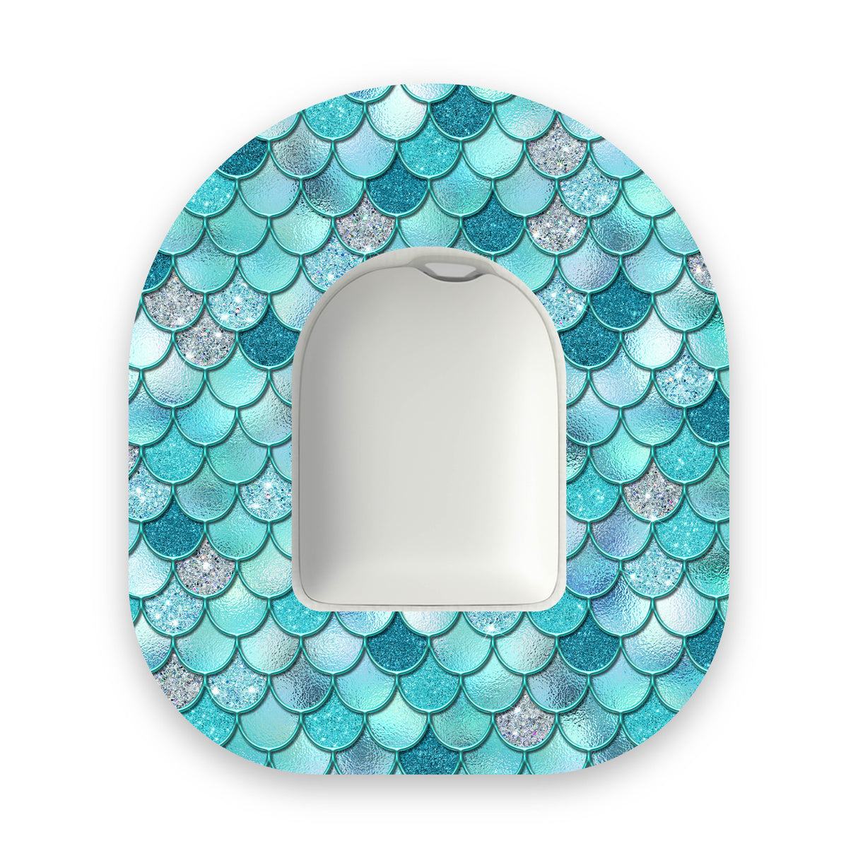 Turquoise Mermaid Scales Omnipod Diabetes Patch