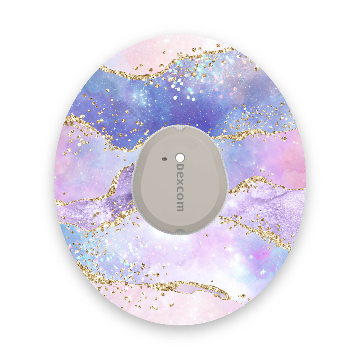 Watercolour Gold Sparkle Effect Dexcom G7 Diabetes Patch