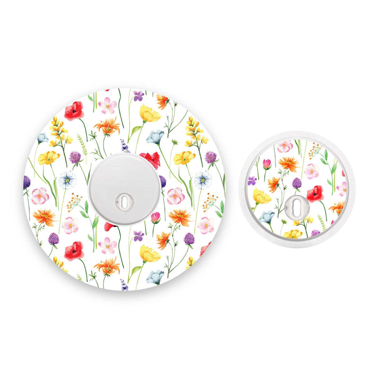 Wildflowers Freestyle Libre 3 Diabetes Patch with Matching Vinyl Centre Sticker