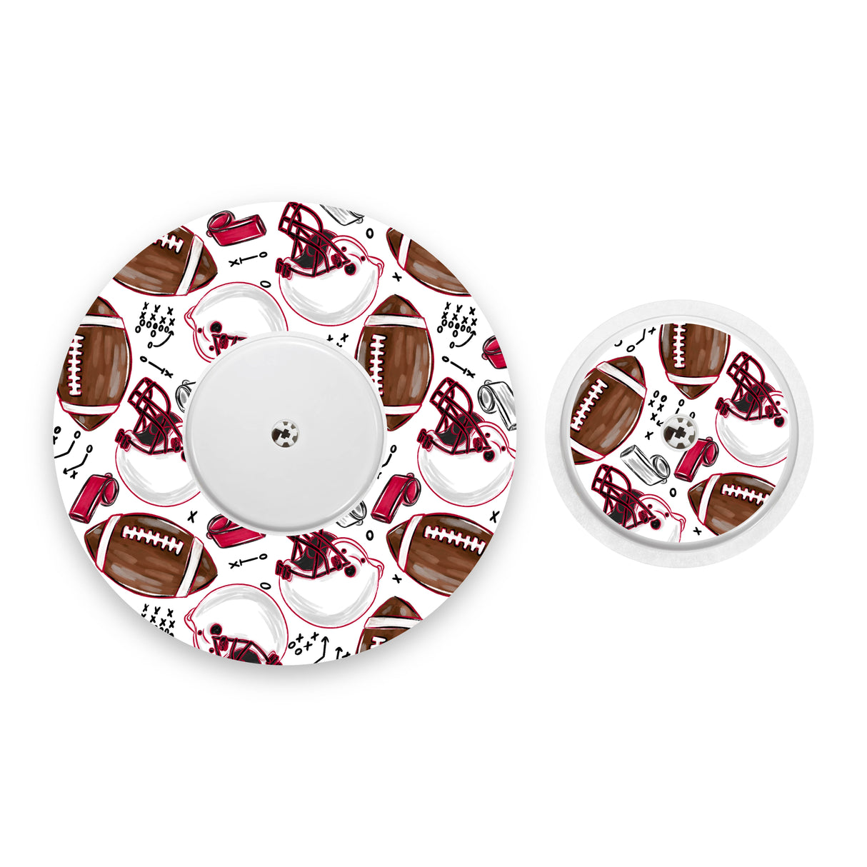 American Football Freestyle Libre 2 Diabetes Patch with Matching Vinyl Centre Sticker