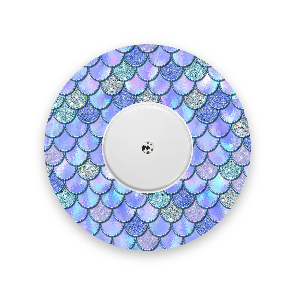 Blue-Purple Mermaid Scales Freestyle Libre 2 Diabetes Patch