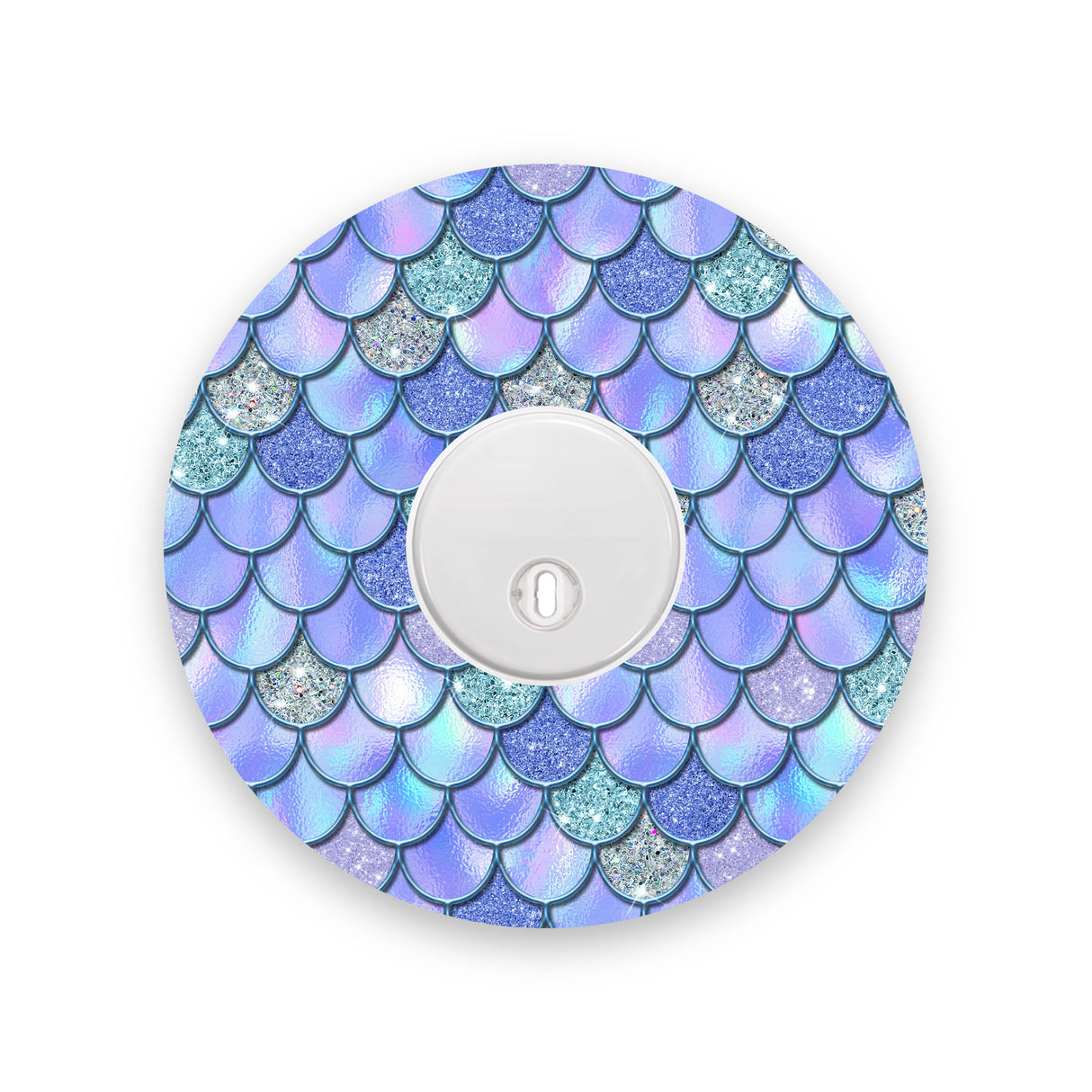 Blue-Purple Mermaid Scales Freestyle Libre 3 Diabetes Patch