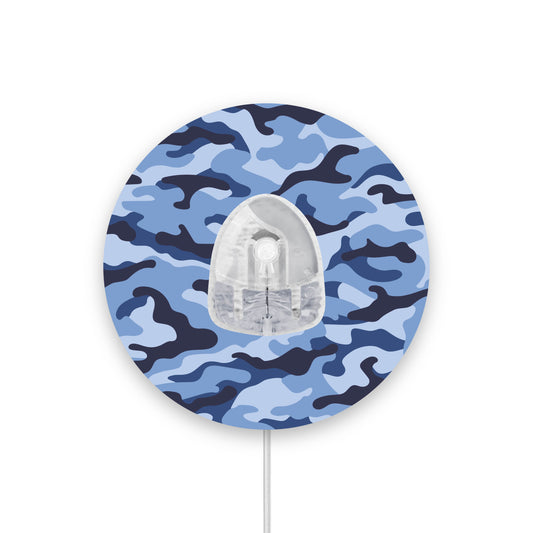 Blue Camouflage Infusion Set Diabetes Patch