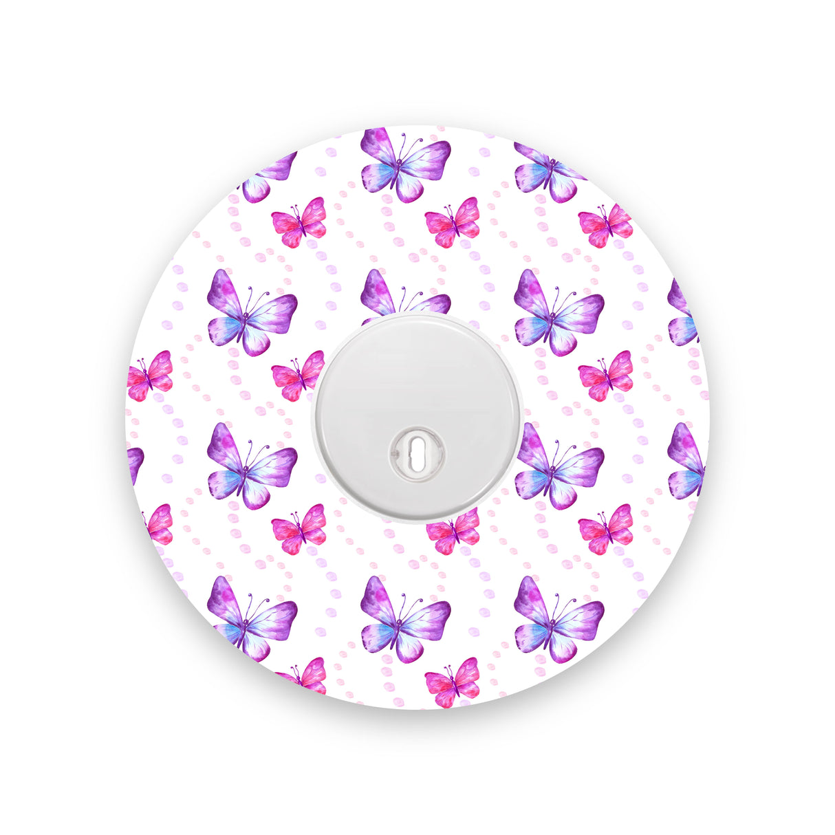 Purple & Pink Butterflies Freestyle Libre 3 Diabetes Patch
