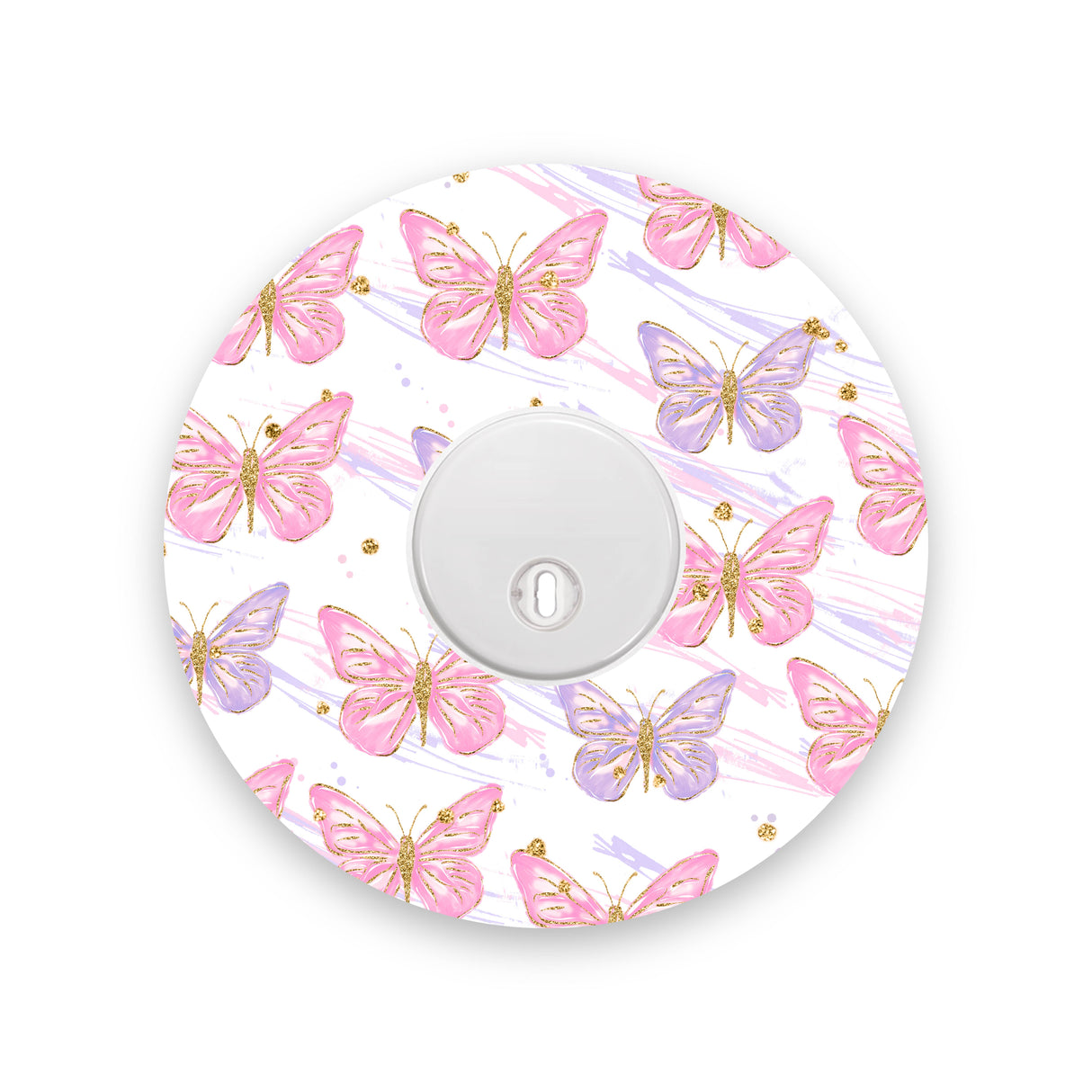 Pink & Lilac Butterflies Freestyle Libre 3 Diabetes Patch