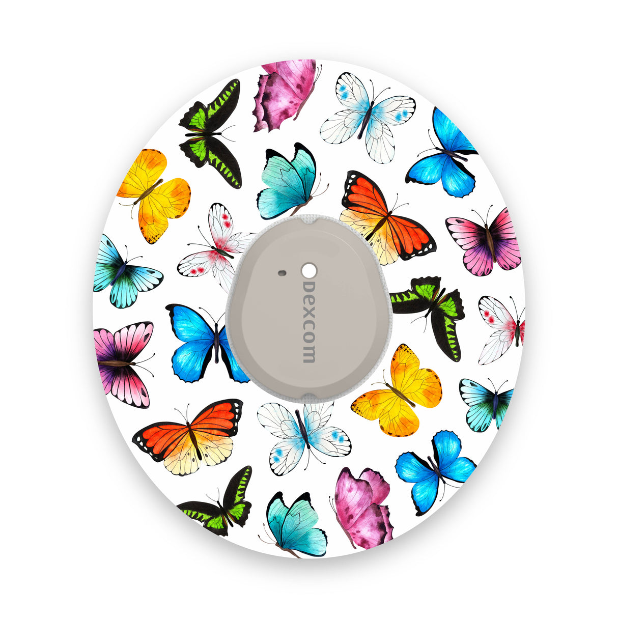 Multicoloured Butterflies Dexcom G7 Diabetes Patch