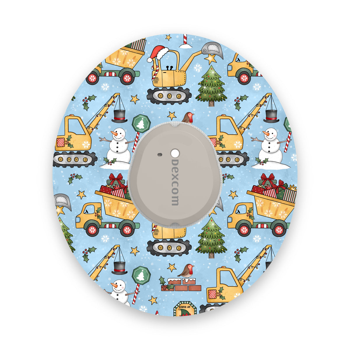 Christmas Diggers Dexcom G7 Diabetes Patch