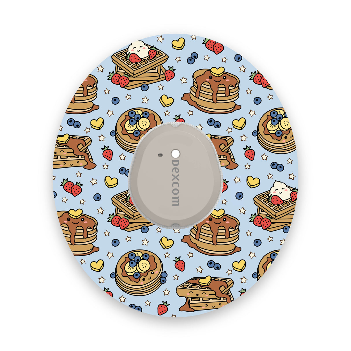 Cute Pancakes & Waffles Dexcom G7 Diabetes Patch