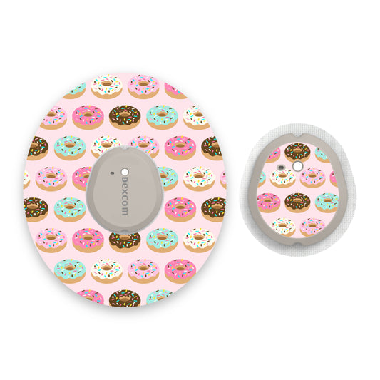 Donuts Dexcom G7 Diabetes Patch with Matching Vinyl Centre Sticker