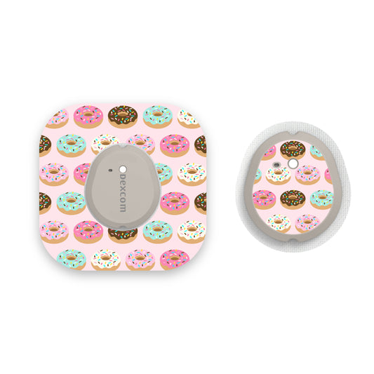 Donuts Dexcom G7 Diabetes Patch with Matching Vinyl Centre Sticker