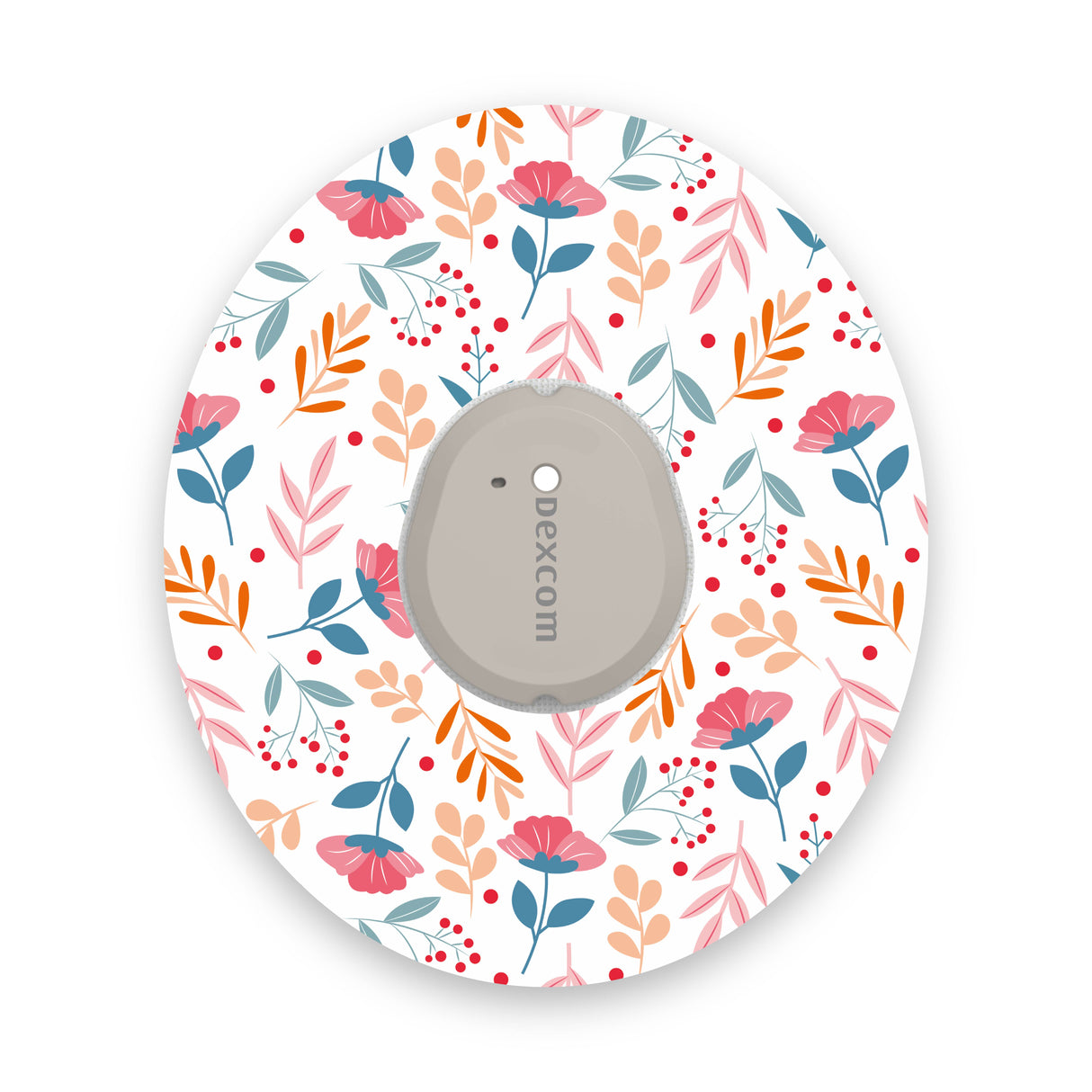 Pink Flowers Dexcom G7 Diabetes Patch