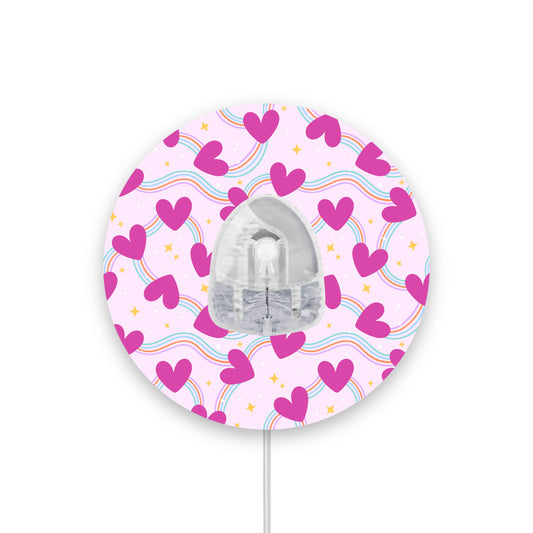 Groovy Hearts Infusion Set Diabetes Patch