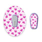 Groovy Hearts Dexcom G6 Diabetes Patch with Matching Vinyl Centre Sticker