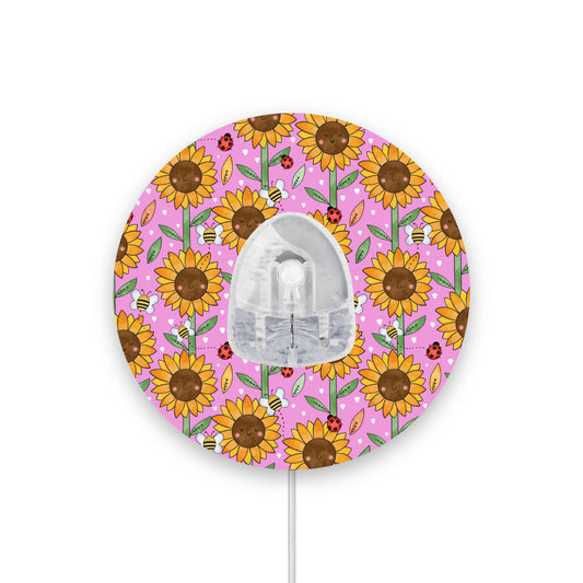 Happy Sunflowers Infusion Set Diabetes Patch