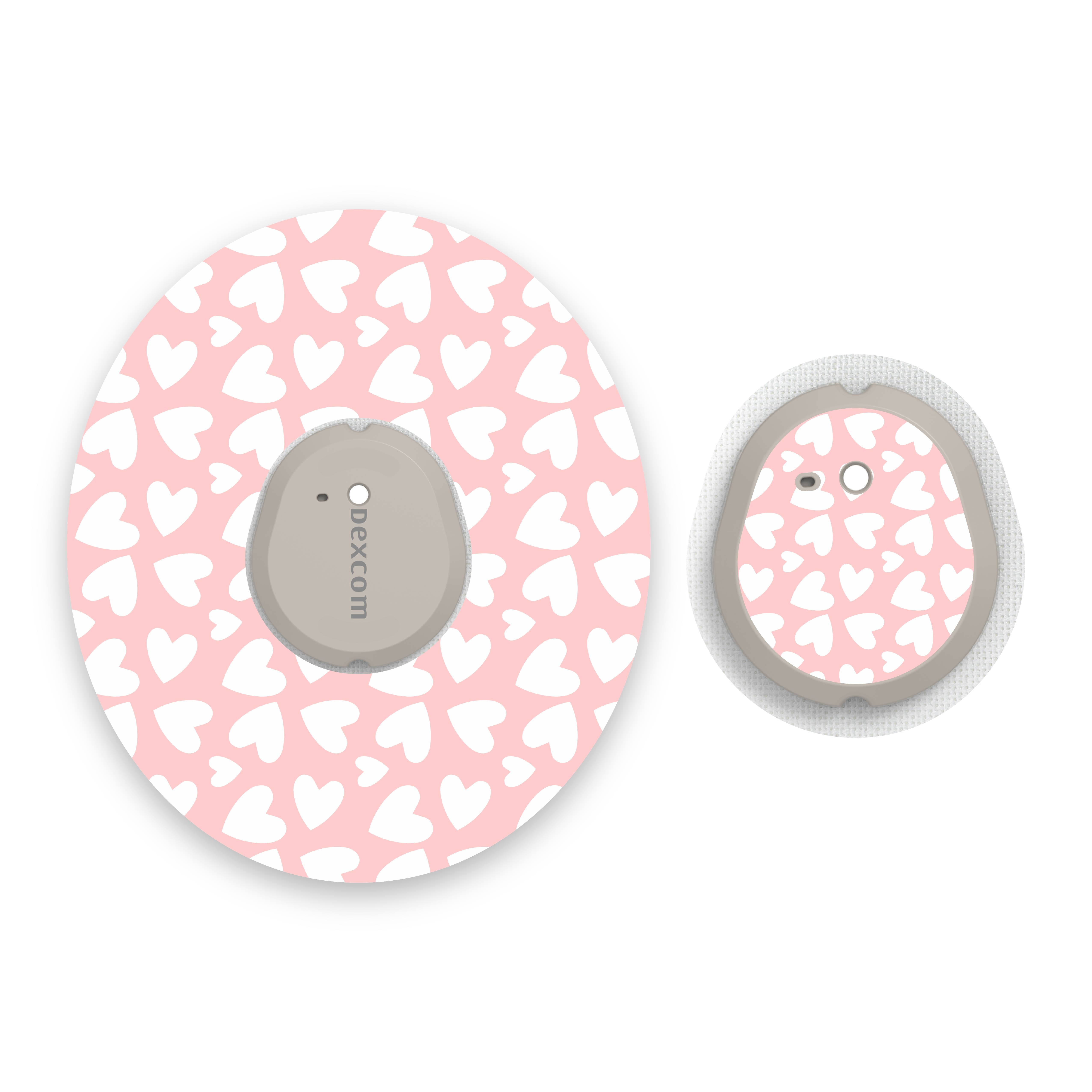 Hearts (1) Dexcom G7 Diabetes Patch with Matching Vinyl Centre Sticker ...