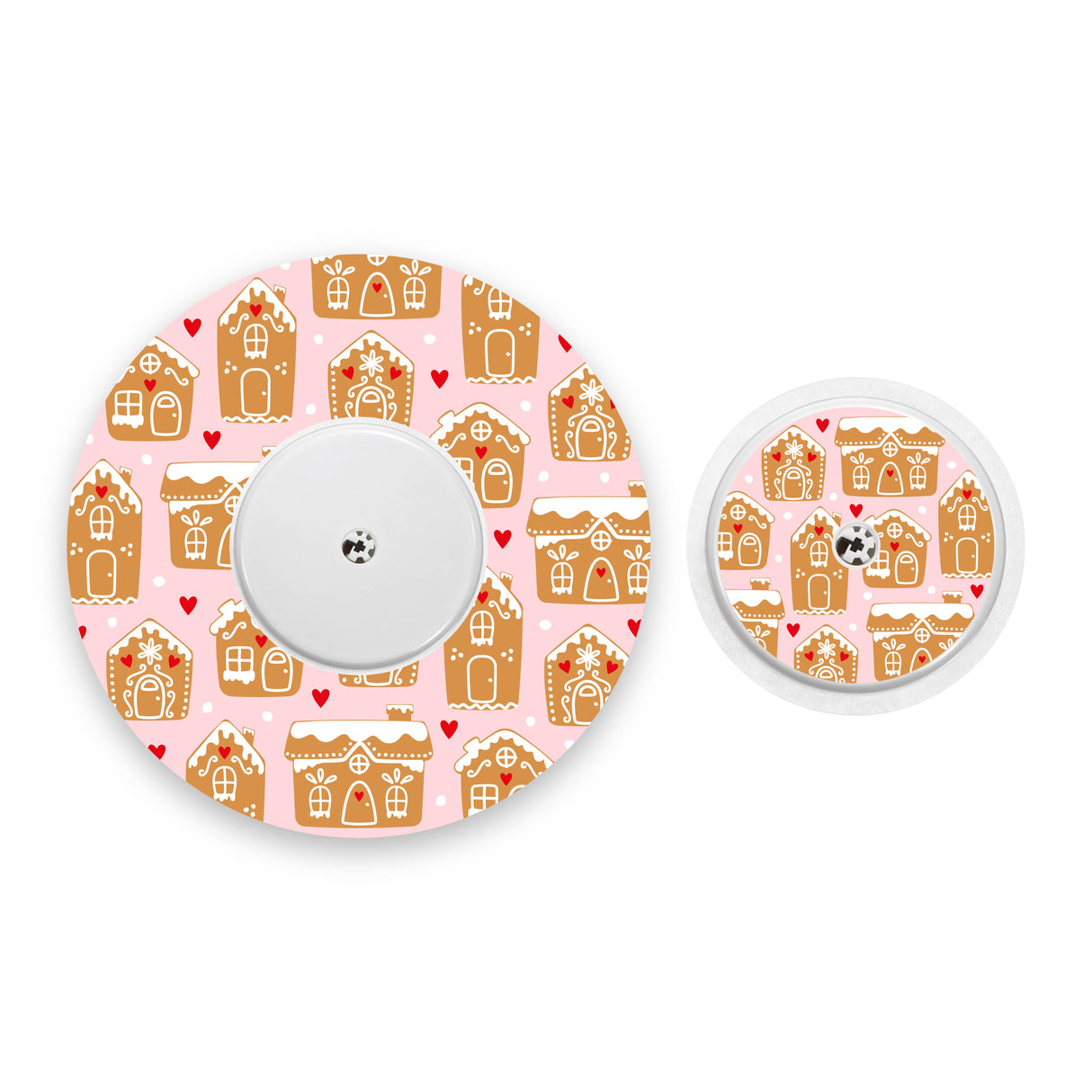 Gingerbread House Freestyle Libre 2 Diabetes Patch with Matching Vinyl Centre Sticker