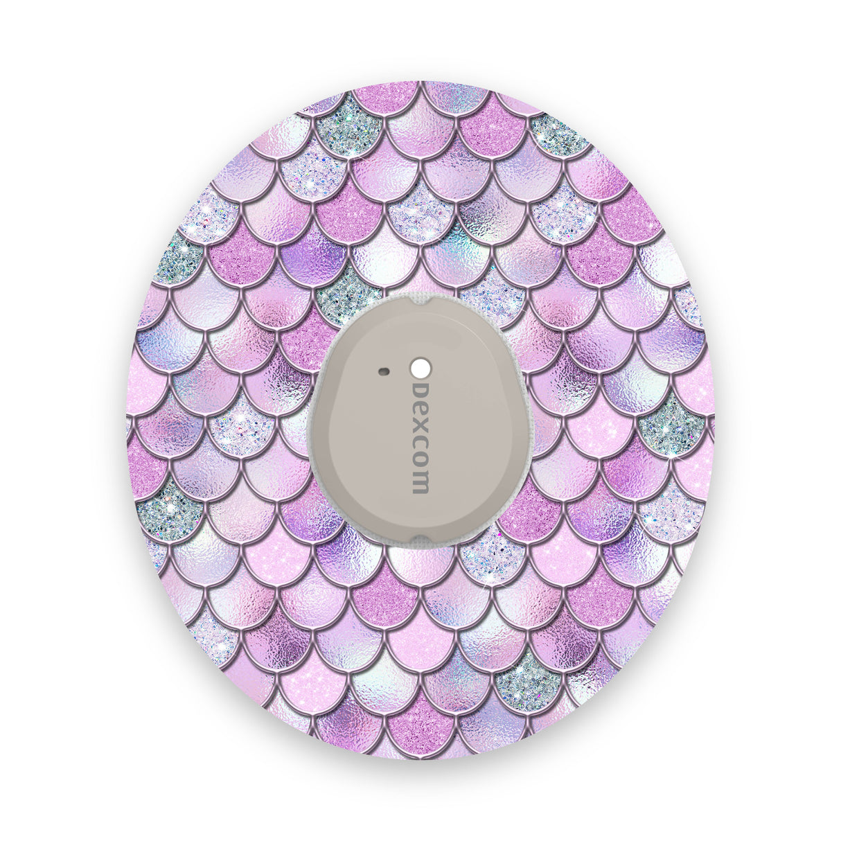 Lilac Mermaid Scales Dexcom G7 Diabetes Patch