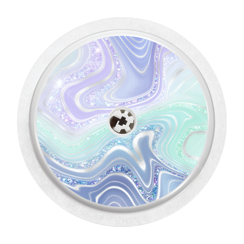 Blue Green Marble Sparkle