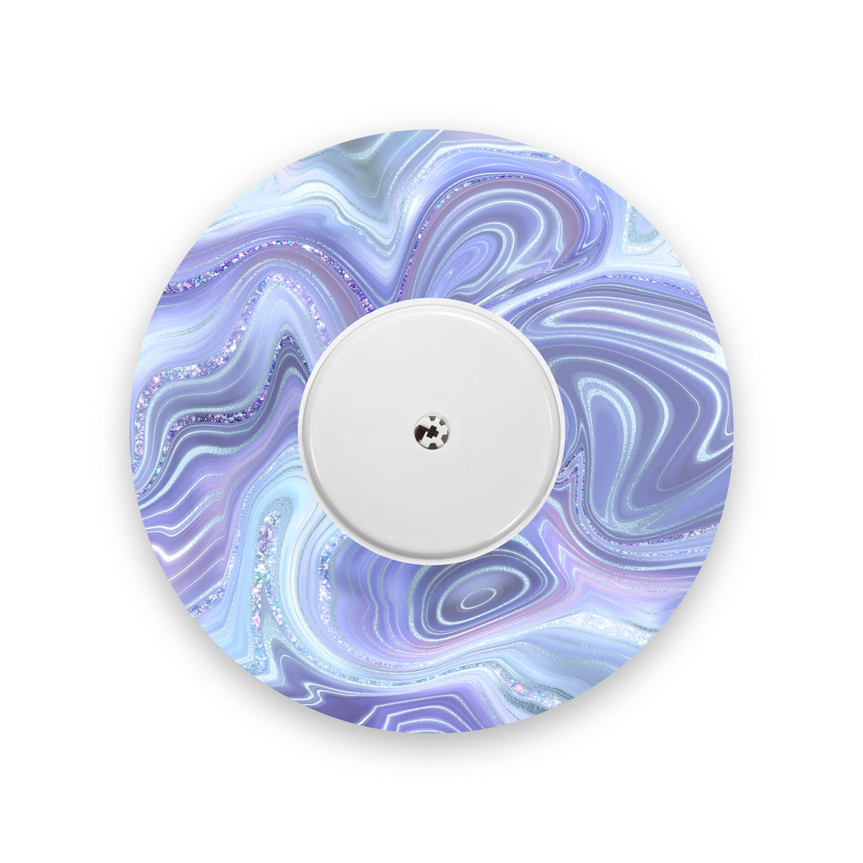 Blue Marble Sparkle Effect Freestyle Libre 2 Diabetes Patch