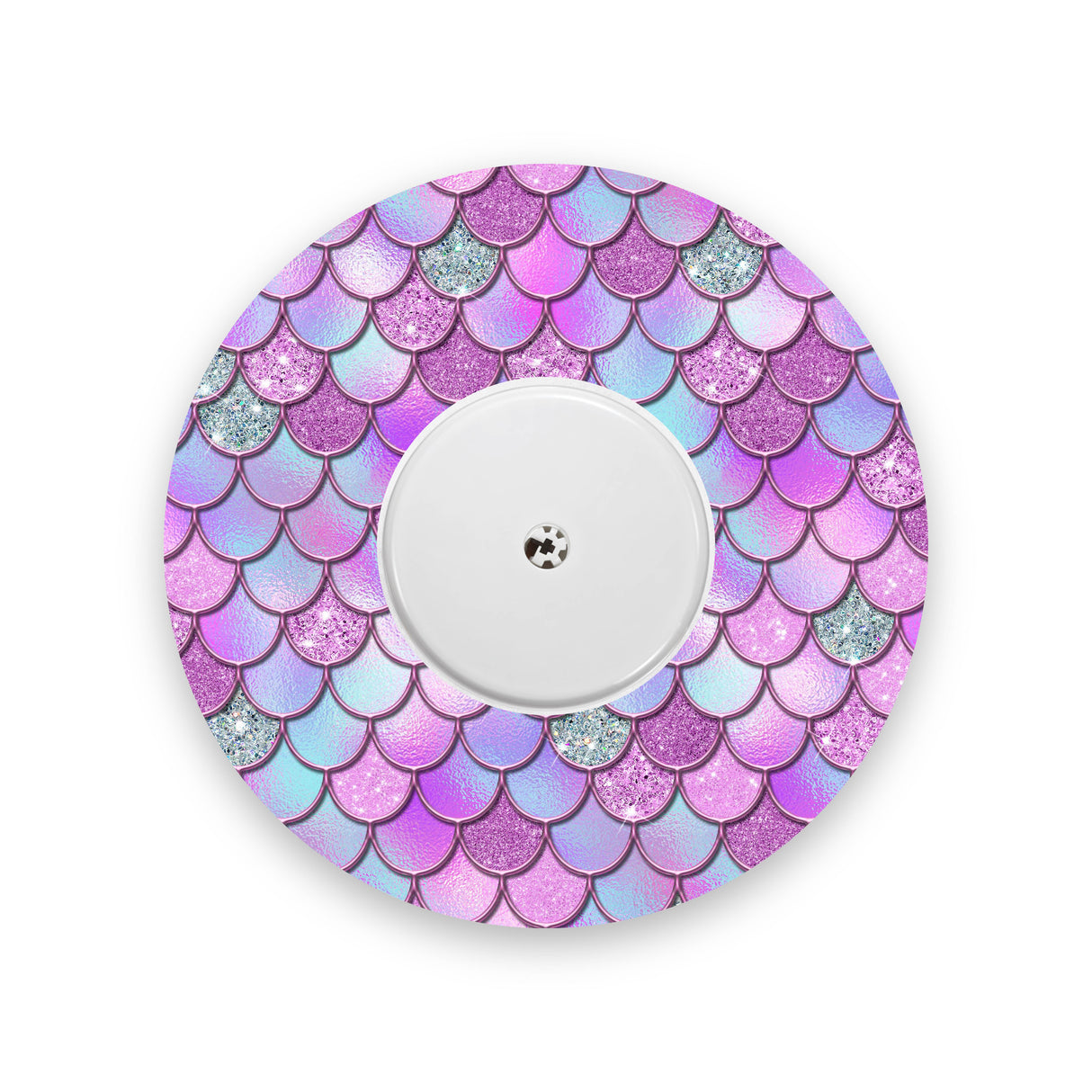 Pink-Purple Mermaid Scales Freestyle Libre 2 Diabetes Patch