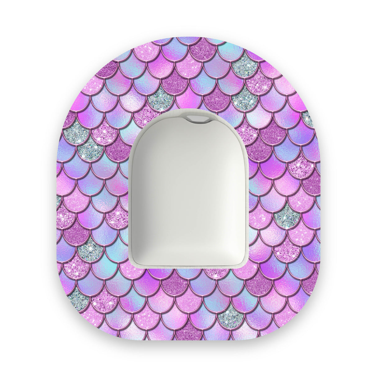 Pink-Purple Mermaid Scales Omnipod Diabetes Patch