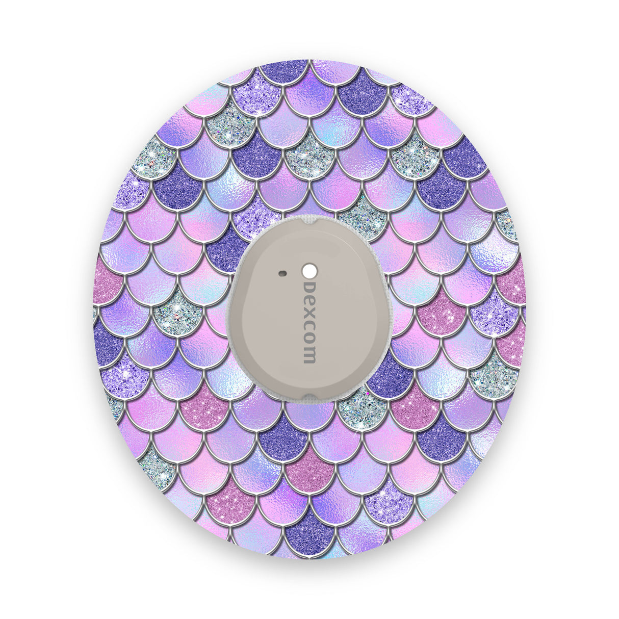 Purple Mermaid Scales Dexcom G7 Diabetes Patch