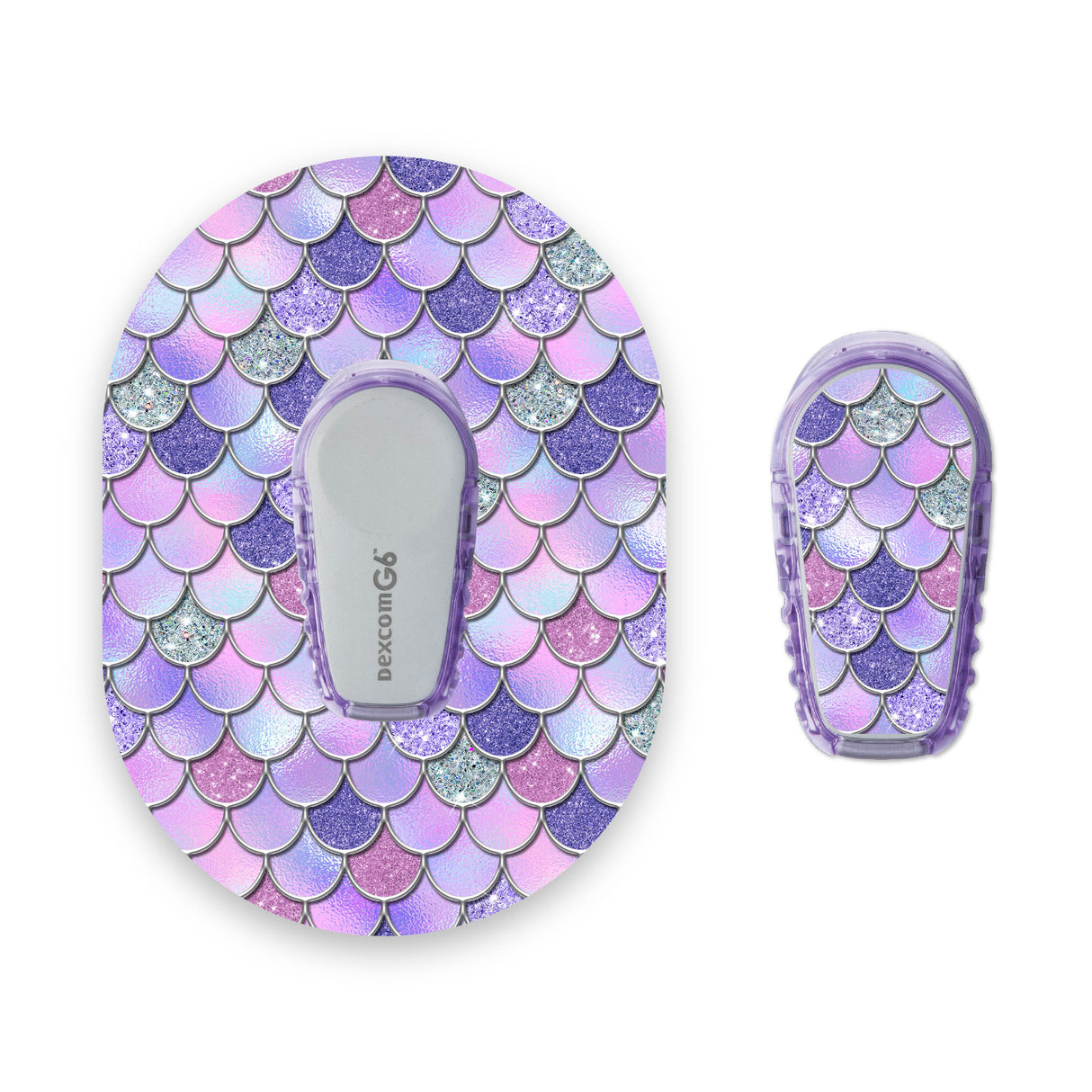 Purple Mermaid Scales Dexcom G6 Diabetes Patch