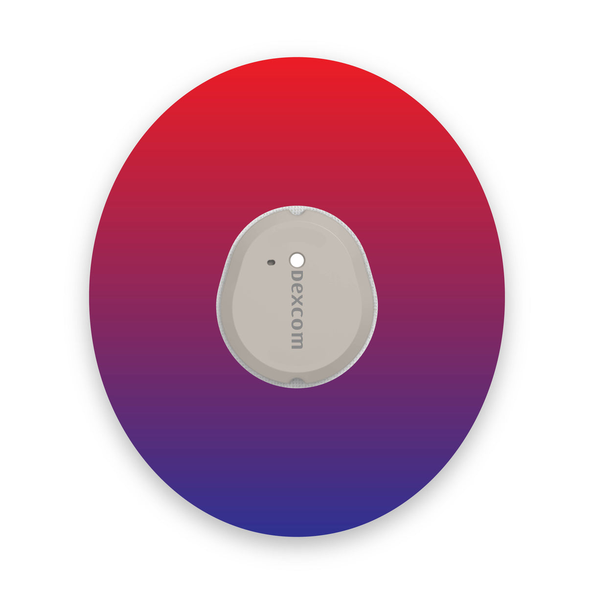 Red to Blue Ombré Dexcom G7 Diabetes Patch