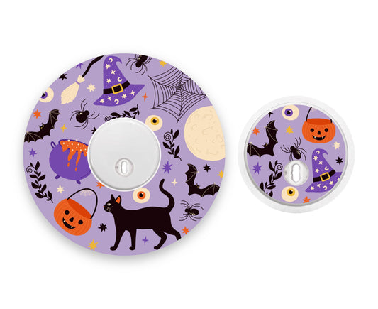 Spooky Halloween Freestyle Libre 3 Diabetes Patch with Matching Vinyl Centre Sticker