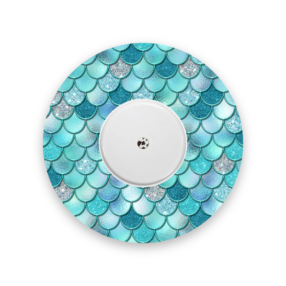 Turquoise Mermaid Scales Freestyle Libre 2 Diabetes Patch