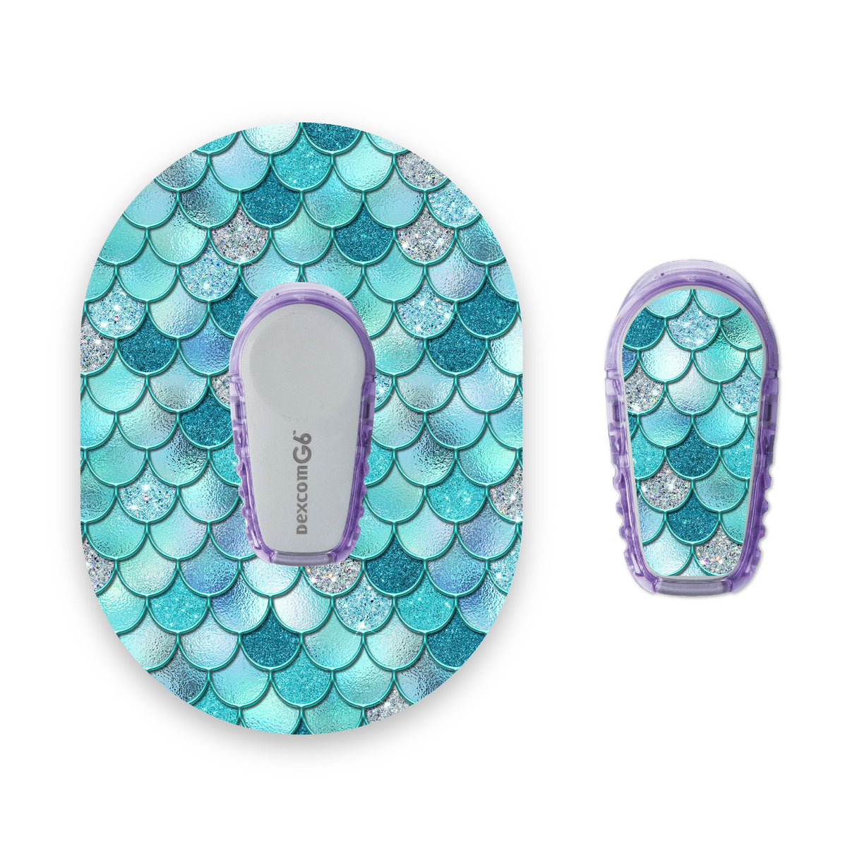 Turquoise Mermaid Scales Dexcom G6 Diabetes Patch